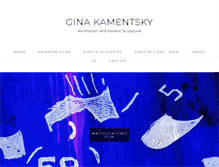 Tablet Screenshot of ginakamentsky.com